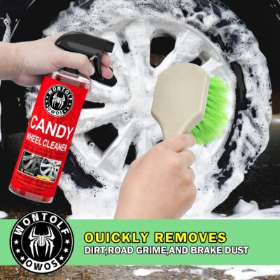 Wontolf CWK188 Car Wash Kit with Foam Gun, Car Wash Soap, Interior Detailer Cleaner, Wheel Cleaner, Car Care Cleaning Detailing Kit for Cars Trucks RVs SUVs Motorcycles (Works w/Garden Hose), 10 Items - Image 3