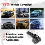 Autel TPMS Sensors, Programmable Mx Sensor for Tire Pressure,315MHz + 433MHz,Press-in OE-Level(8 pcs, Rubber valves) Programmed by TS508 TS408 TS508WF TS608 MS906TS ITS600 MS906PRO-TS - Image 6