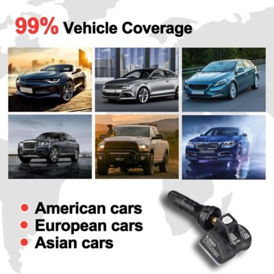 Autel TPMS Sensors, Programmable Mx Sensor for Tire Pressure,315MHz + 433MHz,Press-in OE-Level(8 pcs, Rubber valves) Programmed by TS508 TS408 TS508WF TS608 MS906TS ITS600 MS906PRO-TS - Image 6