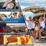 for BMW X7 2018-2025 2026 Windshield Sun Shade - 4 Layers Car Sunshades for Front Windows Shade Cover Custom Fit BMW X7 Sunshade 250T Retractable Shade Blocks UV Rays Car Accessories - Image 5