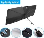 Windshield Sun Shade 2025 Car Accessories 100% Blackout Car Front Windsow Shades Umbrella Automotive Sun Visor Block Heat Insulation Protection (Black Eyes) - Image 5