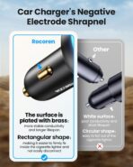 Rocoren 4-Port Car Charger, PD3.0 QC3.0 Super Fast Charging USB C Car Charger for Multiple Devices, Cigarette Lighter Adapter for iPhone 17/16/15/14 Series, iPad Pro, Samsung S25/S24 Ultra, Pixel - Image 5