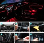 Interior Car LED Strip Lights, RGB 6 in 1 Ambient Lighting Kits with 315 inches Fiber Optic, 16 Million Colors APP Wireless Control Car Neon Lights, with Music Sync Function - Image 6