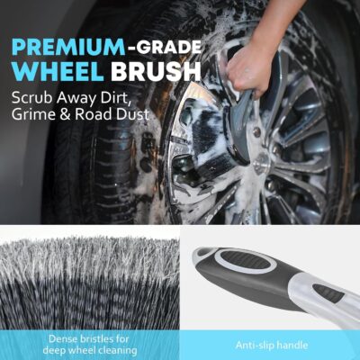 Car Cleaning kit, Car Interior Detailing kit with 10000pa Car Vacuum Cleaner, Detailing Brush Set, Wheel Brush, Windshield Cleaner Tool, Complete Auto Accessories for Men, Women - Image 8