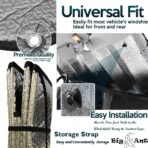 Big Ant Car Windshield Sunshade UV Ray Reflector Auto Window Sun Shade Visor Shield Cover, Keeps Vehicle Cool- Sliver (55" x 27.5") - Image 6