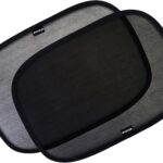 Enovoe Car Window Shades for Baby (2 Pack) - 21x14 Inches Sun Shade Blocker, Cling - Glare Shield and UV Rays Protection for Your Child - Side Windows Screens for SUV- Mesh Window Shades for car Baby