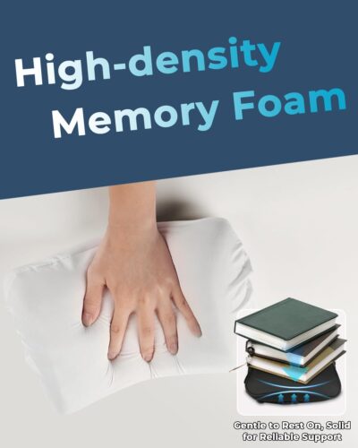 Aukee Car Headrest Pillow with Genuine Leather Cover Memory Foam Neck Cushion with 4 Extension Straps Adjuatable and Comfortable for Driving Home Office Black (Pack of 2) - Image 8