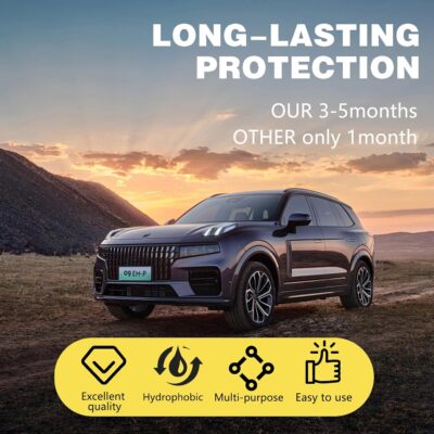 Titanium Ceramic Wax Cream for Cars,Advanced Car Coating & Polishing Wax,Strong Protection & Long-Lasting Shine,Waterless Ceramic Spray Wax,Safe for All Paint,Includes Microfiber Sponge (1 PCS) - Image 4