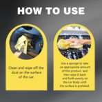 Titanium Ceramic Wax Cream for Cars,Advanced Car Coating & Polishing Wax,Strong Protection & Long-Lasting Shine,Waterless Ceramic Spray Wax,Safe for All Paint,Includes Microfiber Sponge (1 PCS) - Image 5