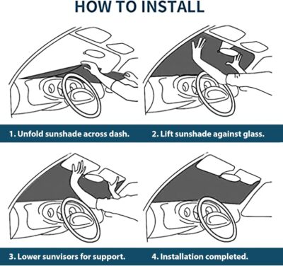 Plasticolor 002777R01 Disney Stitch Accordion Sunshade - Image 8