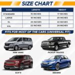 EcoNour Car Window Covers for Baby (2 Pack) | Retractable Car Window Shades for Protecting Kids, Passengers & Pets from Harmful Sun Rays | Window Sun Shade for Trucks, SUVs | (22”x24”) - Image 2