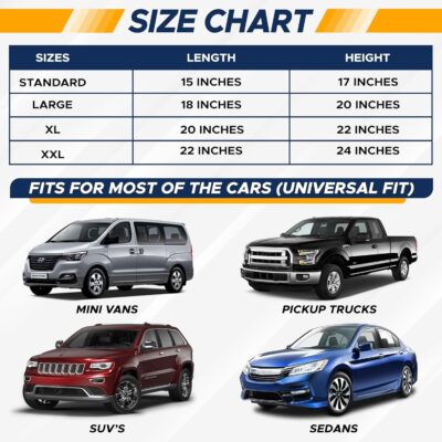 EcoNour Car Window Covers for Baby (2 Pack) | Retractable Car Window Shades for Protecting Kids, Passengers & Pets from Harmful Sun Rays | Window Sun Shade for Trucks, SUVs | (22”x24”) - Image 2