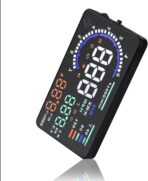 5.5'' HUD Head Display, Windshield Screen Projector Vehicle Speed, Hud Overspeed Alarm, Km/h MPH, OBDII/EUOBD Interface Plug Car Hud Screen - Image 9