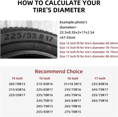 14 Inch Spare Tire Cover Weatherproof Sun Protection Wheel Tire Cover Universal Fit Trailers RV SUV Truck Camper Travel Blue Line Flag - Image 3