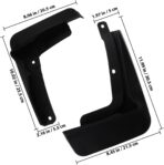 BETOOKY Car Mudflaps Splash Guards Set 4pcs Soft Rubber Mud Flaps for 2021 Golf Vehicle Sediment Protection Front and Rear Mudguards - Image 2