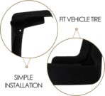 BETOOKY Car Mudflaps Splash Guards Set 4pcs Soft Rubber Mud Flaps for 2021 Golf Vehicle Sediment Protection Front and Rear Mudguards - Image 4