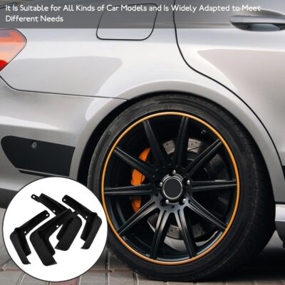 BETOOKY Car Mudflaps Splash Guards Set 4pcs Soft Rubber Mud Flaps for 2021 Golf Vehicle Sediment Protection Front and Rear Mudguards - Image 5