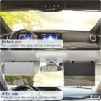 NAZZO Polarized Car Sun Visor Extension, Upgraded Magnetic Sunshade with PC Lens, Anti-Glare Car Visor Sun Blocker for Safe Driving, UV-Filtering/Protection - Image 2