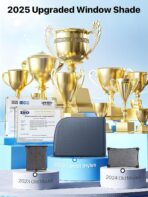 Breathable Mesh Camping Car Window Shades (2 Pack) – Ice Crystal Cooling Fabric, UPF50+ UV Protection, Breathable Mesh Privacy Screen & Bug-Proof Window Screen for SUV/Minivan/Sedan - Image 4