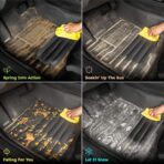 TuxMat - for Honda Civic Sedan 2022-2026 Models - Custom Car Mats - Maximum Coverage, All Weather, Laser Measured - This Full Set Includes 1st and 2nd Rows - Image 6