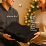 Car Seat Cushion for Long Driving – X Large Memory Foam Seat Cushion for Sciatica & Tailbone Pain Relief, Orthopedic Coccyx Cushion with Non-Slip Bottom, Back Pillow for Car, Truck (Black) - Image 9