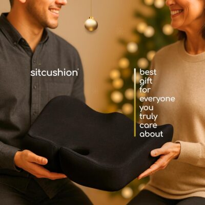 Car Seat Cushion for Long Driving – X Large Memory Foam Seat Cushion for Sciatica & Tailbone Pain Relief, Orthopedic Coccyx Cushion with Non-Slip Bottom, Back Pillow for Car, Truck (Black) - Image 9