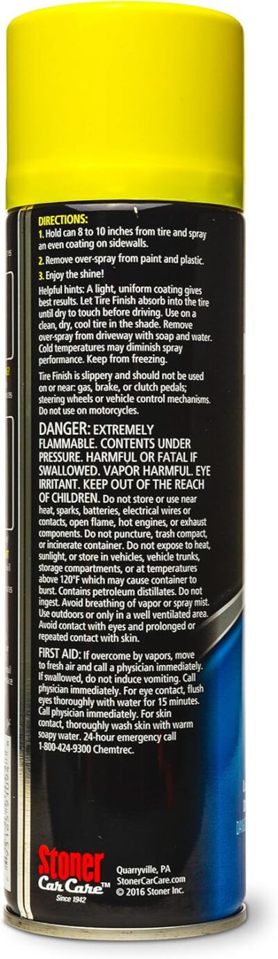 Stoner Car Care 91094-6PK More Shine Tire Finish – Tire Shine Spray Restores Deep Matte Black Finish with Long-Lasting Rain-Resistant Protection, Dry-to-Touch – 12 oz (Pack of 6) - Image 2