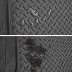 West Coast Auto Heavy Duty Rubber Trunk Cargo Liner Floor Mat, All Weather Trunk Protection, Trimable Rubber Protection to Fit for Car, SUV, Van, Trucks (Large, Black) - Image 3