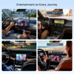 Wireless CarPlay Adapter, Magic AI Box with Dual-WiFi Stability, Wireless CarPlay Box Compatible with Wired Factory CarPlay & Android Auto, Support for YouTube/Netflix(Glossy Black) - Image 9