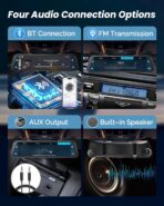 4K Rear View Mirror Camera with Carplay&Android Auto,12" Mirror Dash Cam Front and Rear with Voice Control for Cars&Trucks,Smart Touch Screen,64GB Card Included/Loop Record/Reverse Assist - Image 8