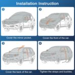 Car Cover for Lexus TX 350 550h 550h+ 2023 2024 2025 (TX350 TX550h TX550h+), SUV Full Car Cover Waterproof All Weather for Automobiles, Outdoor Sun Rain UV Snow Dust Protection Custom Fit - Image 8