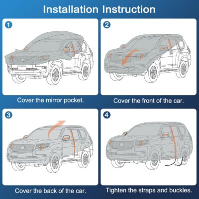 Car Cover for Lexus TX 350 550h 550h+ 2023 2024 2025 (TX350 TX550h TX550h+), SUV Full Car Cover Waterproof All Weather for Automobiles, Outdoor Sun Rain UV Snow Dust Protection Custom Fit - Image 8