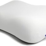 C CUSHION LAB Deep Sleep Pillow, Patented Ergonomic Contour Design for Side & Back Sleepers, Orthopedic Cervical Shape Gently Cradles Head & Provides Neck Support & Shoulder Pain Relief - Calm Grey