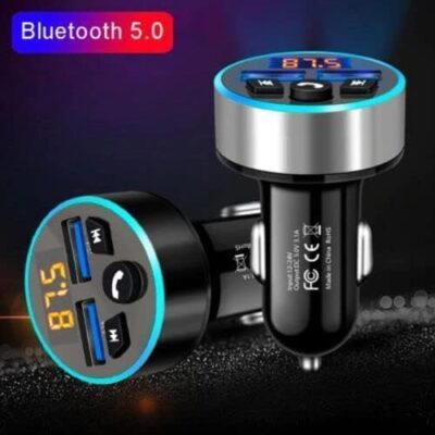 FM Transmitter, Bluetooth 5.0 Car Radio Audio Adapter MP3 Player With Dual USB Charger for Phone and Tablets - Image 5