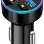 FM Transmitter, Bluetooth 5.0 Car Radio Audio Adapter MP3 Player With Dual USB Charger for Phone and Tablets