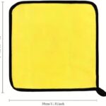 Microfiber car Wipe Towels, car wash Towels, Dry Absorbent Microfiber Cleaning Cloths, car wash Drying Cloths, Yellow