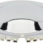 Speedway Motors Full Moon 14 Inch Wheel Covers, Set of 4 Chrome Plated Steel Hubcaps for Classic Cars and Hot Rods, Clip-On Universal Fit Design for Most Steel Wheels