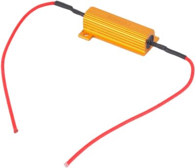 MACHSWON Universal Fit 50W 6 Ohm Canbus Decoder LED Headlight Flicker Harness (1 Pair), Bulbs Resistor Decoders Error Free Conversion Kit, Warning Canceller Capacitors - Image 5