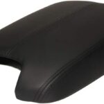 A ABIGAIL Center Console Armrest Cover for 2008 2009 2010 2011 2012 Honda Accord Auto Leather Suture Console Lid Cover Replacement (Black)
