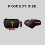 Car Headrest Neck Pillow Support Ergonomic, with Valve Stem Covers Accessory for Driving Seat Fatigue Relief Compatible with Model S X 3 Y & Cybertruck - 1 Piece - Image 5