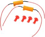 MACHSWON Universal Fit 50W 6 Ohm Canbus Decoder LED Headlight Flicker Harness (1 Pair), Bulbs Resistor Decoders Error Free Conversion Kit, Warning Canceller Capacitors - Image 4