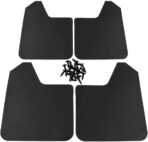 4Pcs Car Mud Flaps Universal Fit Black Color