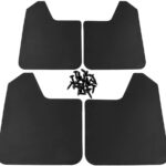 4Pcs Car Mud Flaps Universal Fit Black Color