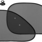 2 Pieces Universal Car Window Sun Shade Side Window UV Protection for Child and Baby Blocks Glare Sunlight and Heat Reduces Fading and Damage Fits Most Cars