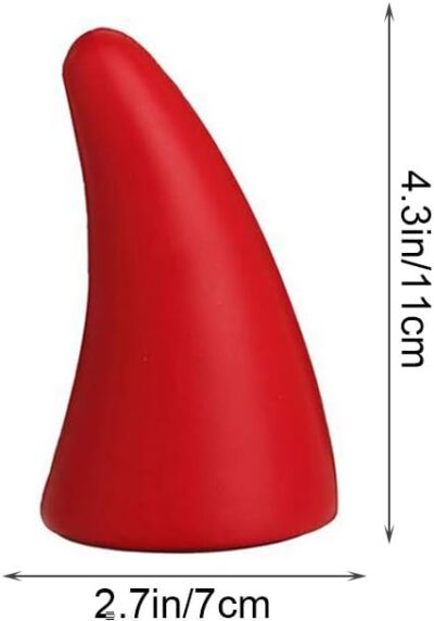 YGMONER Car 3D Devil Horns Sticker (Easy to Find Car in The Parking Lot) Halloween Car Roof Decor Elasticity Foam Bull Horns (Classic Red) - Image 7