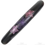 BDK GripGrab Comfort Grip - Purple & Pink Flowers Design on Black Synthetic Leather Steering Wheel Cover 15" - SW-538_AM - Image 9