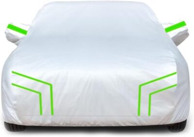 Car Cover Compatible with Buick Special Y-Body 1961-1963,Heat-Insulating, dust-Proof, Sun-Proof, All-Weather Protection Outdoor car Cover (Silver Green) - Image 2