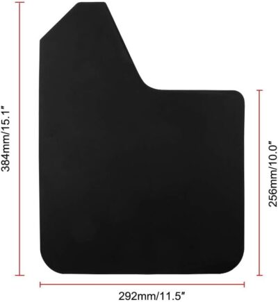 4Pcs Car Mud Flaps Universal Fit Black Color - Image 2