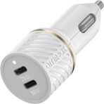 OtterBox Fast Charge USB-C Car Charger, 20 Watt + OtterBox USB C-Ligtning Cable, 1M - Cloud DUST