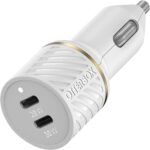 OtterBox Fast Charge USB-C Car Charger, 20 Watt + OtterBox USB C-Ligtning Cable, 1M - Cloud DUST